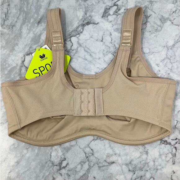 Wacoal Womens 42DD Sand Simone Sport Underwire Bra Full Coverage Workout K3-1 - Picture 5 of 11